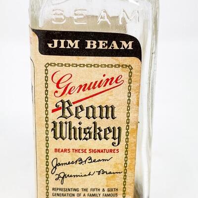 JIM BEAM BOURBON WHISKEY BOTTLE #2 - 1/10 PINT