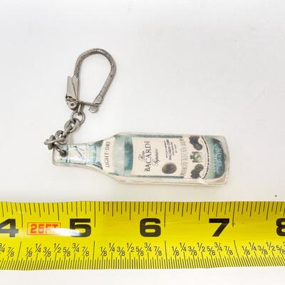 BACARDI RUM BOTTLE KEYCHAIN