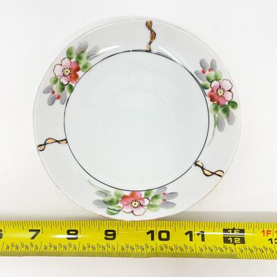 FLORAL TEACUP & SAUCER SET - JAPAN