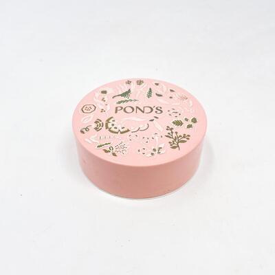 VINTAGE PONDS PINK FACE POWDER CONTAINER