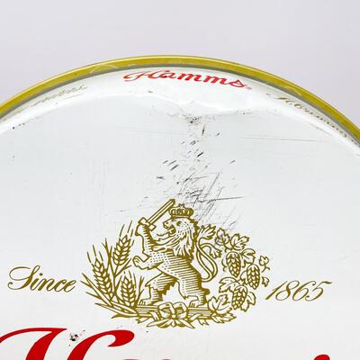 12â€ HAMMâ€™S BEER METAL TRAY - RED