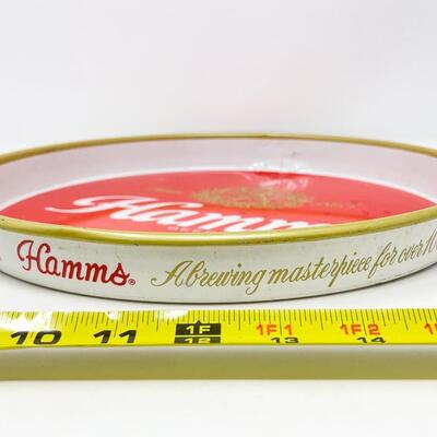12â€ HAMMâ€™S BEER METAL TRAY - RED
