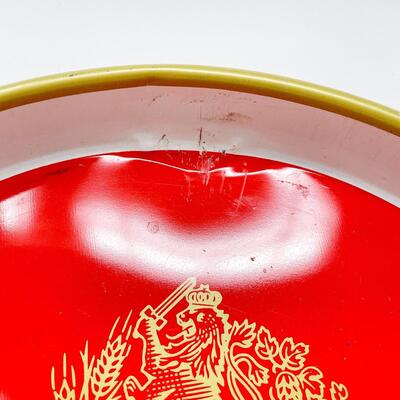 12â€ HAMMâ€™S BEER METAL TRAY - RED
