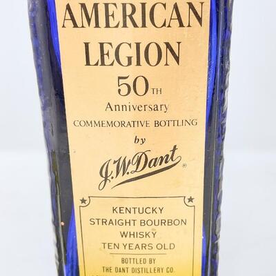 1969 AMERICAN LEGION 50TH ANNIVERSARY WHISKEY BOTTLE - 4/5 QUART