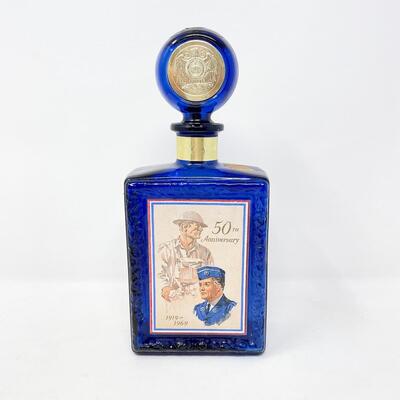 1969 AMERICAN LEGION 50TH ANNIVERSARY WHISKEY BOTTLE - 4/5 QUART
