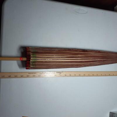 Vintage Bamboo and rice paper umbrella