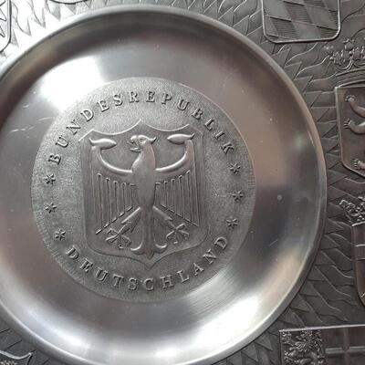 Roders decorative pewter plate