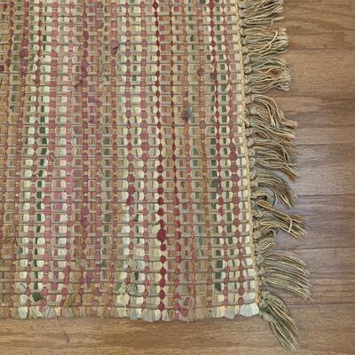 Faux Palm Tree w/ Woven Rug (DR-HS)