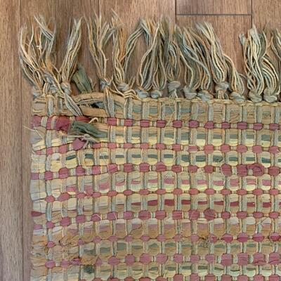 Faux Palm Tree w/ Woven Rug (DR-HS)