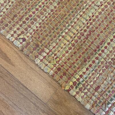 Faux Palm Tree w/ Woven Rug (DR-HS)