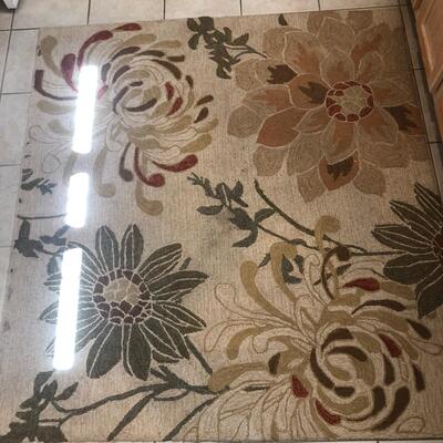 Metal & Suede Seat Barstool & Pier Imports  Rug (MBB-KM)