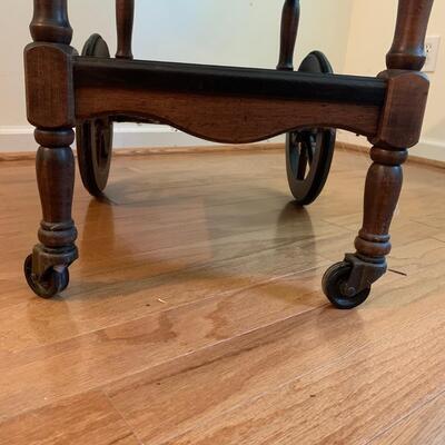 Wooden Drop Leaf Tea Cart (DR-HS)