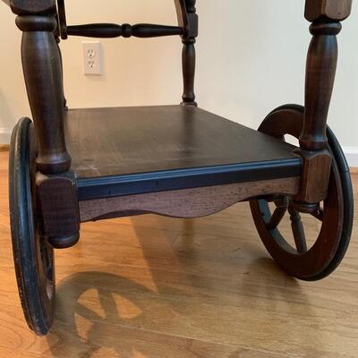 Wooden Drop Leaf Tea Cart (DR-HS)