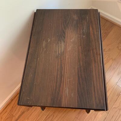 Wooden Drop Leaf Tea Cart (DR-HS)