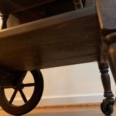 Wooden Drop Leaf Tea Cart (DR-HS)