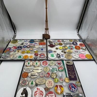 Lot of Vintage Seattle Washington Antique Early 1900s Buttons Collectibles and Worlds Fair Memorabilia