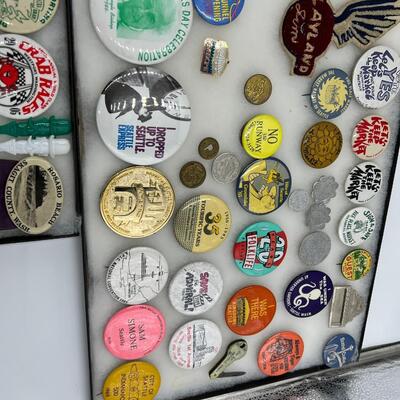 Lot of Vintage Seattle Washington Antique Early 1900s Buttons Collectibles and Worlds Fair Memorabilia
