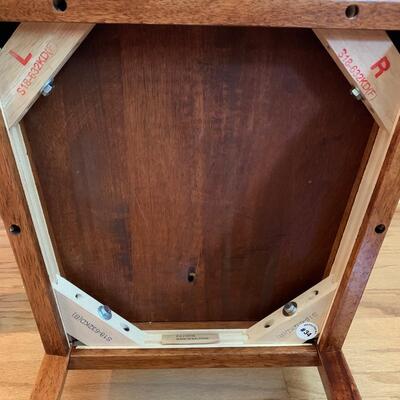 Pair of X-Back Malaysian Made Counter Stools (K-HS)