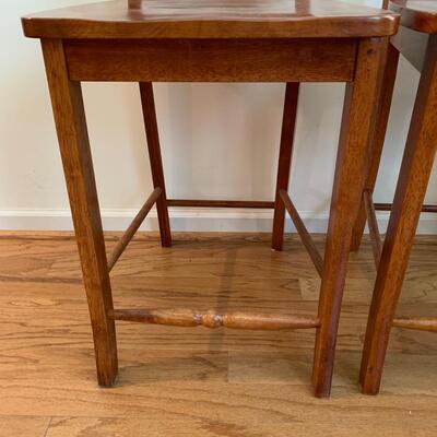 Pair of X-Back Malaysian Made Counter Stools (K-HS)
