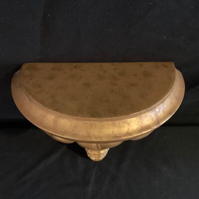 Unique Lidded Glass Lamp and Golden Wall Shelf (DR-HS)