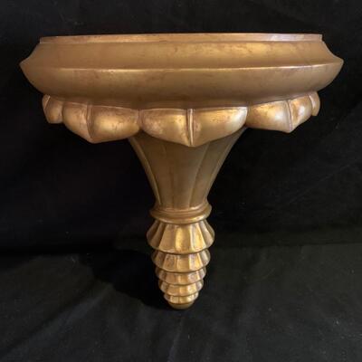 Unique Lidded Glass Lamp and Golden Wall Shelf (DR-HS)