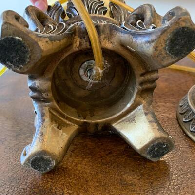Unique Lidded Glass Lamp and Golden Wall Shelf (DR-HS)
