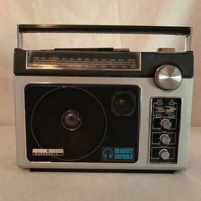 Two Radios: General Electric Superadio & Soundesign AM-FM Radio/Stereo Cassette Player (LR-HS)