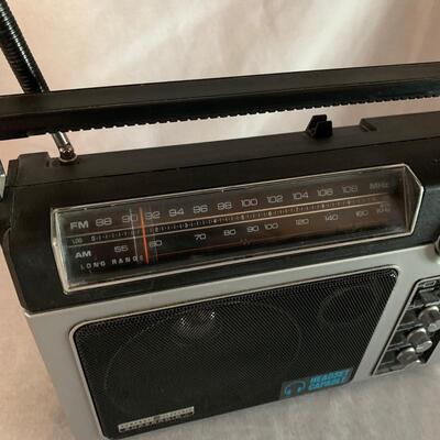 Two Radios: General Electric Superadio & Soundesign AM-FM Radio/Stereo Cassette Player (LR-HS)
