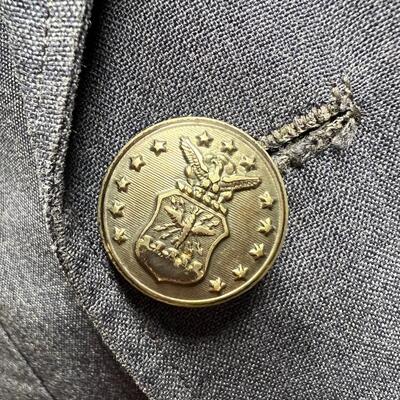 Authentic United States Air Force USAF Military Uniform Shirt Jacket Pants Buttons and Pins