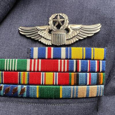 Authentic United States Air Force USAF Military Uniform Shirt Jacket Pants Buttons and Pins