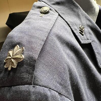 Authentic United States Air Force USAF Military Uniform Shirt Jacket Pants Buttons and Pins