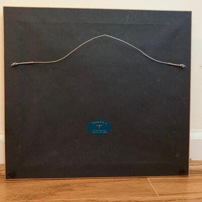 Queen Anne Style Splat Back Chair w/ Framed Biltmore Print & Natural Decor (LR-HS)