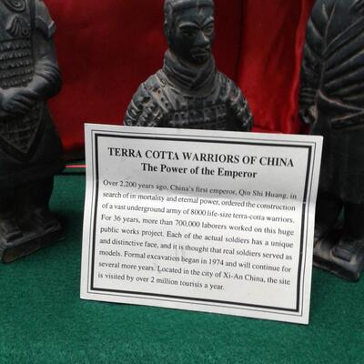 Terra Cotta Warriors of China - 3 piece boxed set