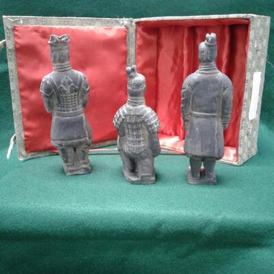 Terra Cotta Warriors of China - 3 piece boxed set