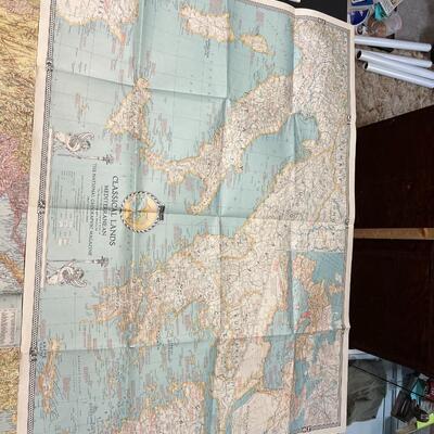 Lot of 6 Antique World War Ephemera and Maps
