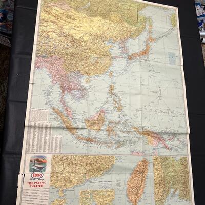 Lot of 6 Antique World War Ephemera and Maps