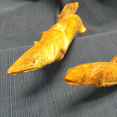 Carved Driftwood Iguanas