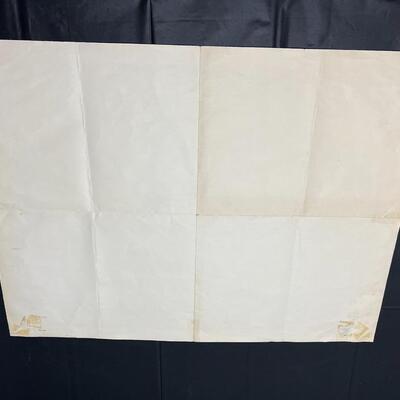 Rare 1934 Authorized Map of the Second Byrd Antarctic Expedition to the South Pole
