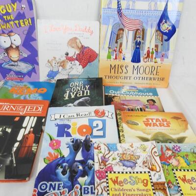 Childrens' Books: Disney/Pixar Cars, Fly Guy, Little Golden Star Wars, RIo 2