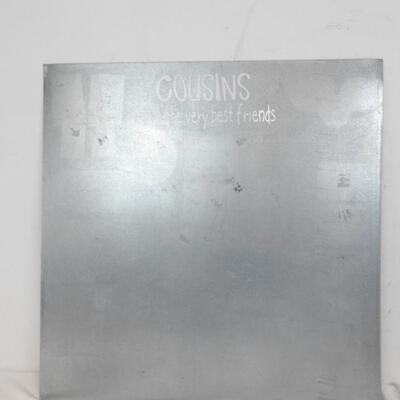 3 Pieces: White Board, Cork Board, Metal Board, SEE Pictures For Sizes