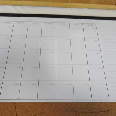 3 Pieces: White Board, Cork Board, Metal Board, SEE Pictures For Sizes
