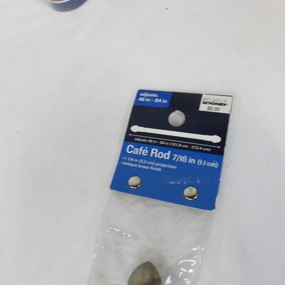 Curtain Rod, Redi Shade Window Shade, Wall Border;