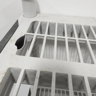 Storage Shelves, Grey, 24x36x57, Small Places on Shelves Broken, See Pioctures