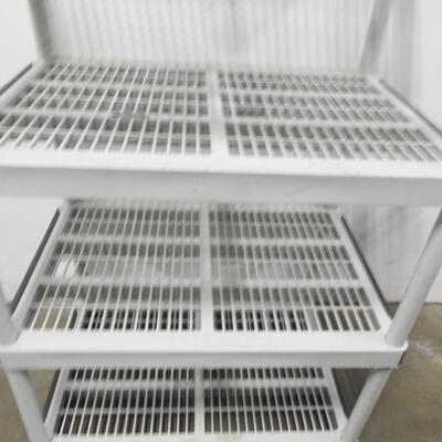 Storage Shelves, Grey, 24x36x57, Small Places on Shelves Broken, See Pioctures