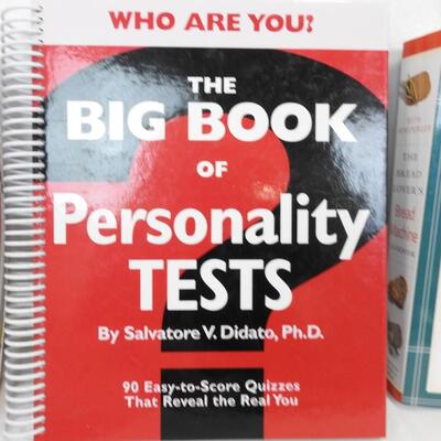 Fiction/Non-Fiction Books: Cookbooks,Modern Essentials (Oils), Personality Tests