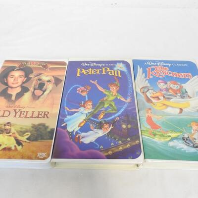 Disney VHS Tapes, Transformers DVD, Books