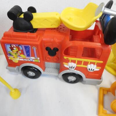 Toys: Mickey Mouse Fire Truck, Firehouse, Discovery Toys Vehicles