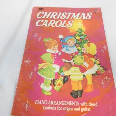 Christmas Lot: Vintage Christmas Carols Book, Books, Ornaments, Figurine