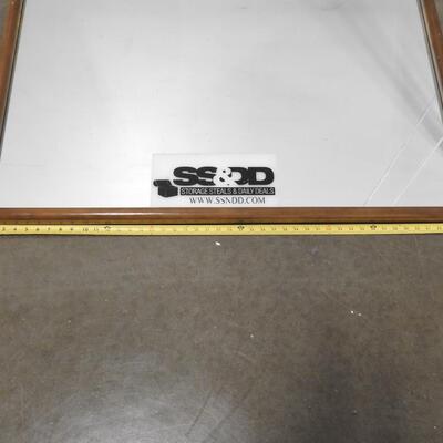 Large Mirror in Wooden Frame, Approx 34