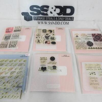 6 Sets Clear Acrylic Stamp Sets Close To My Heart: Elegant Script-Special Days